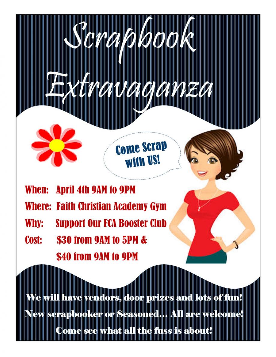Scrapbook Extravaganza Flyer