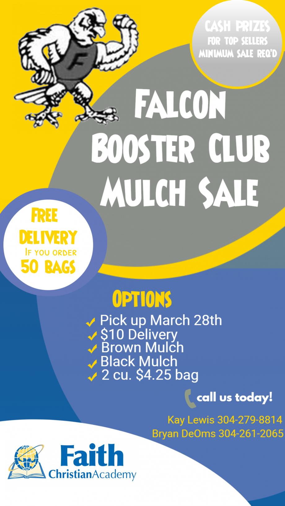 Falcon Booster Club Mulch Sale Flyer
