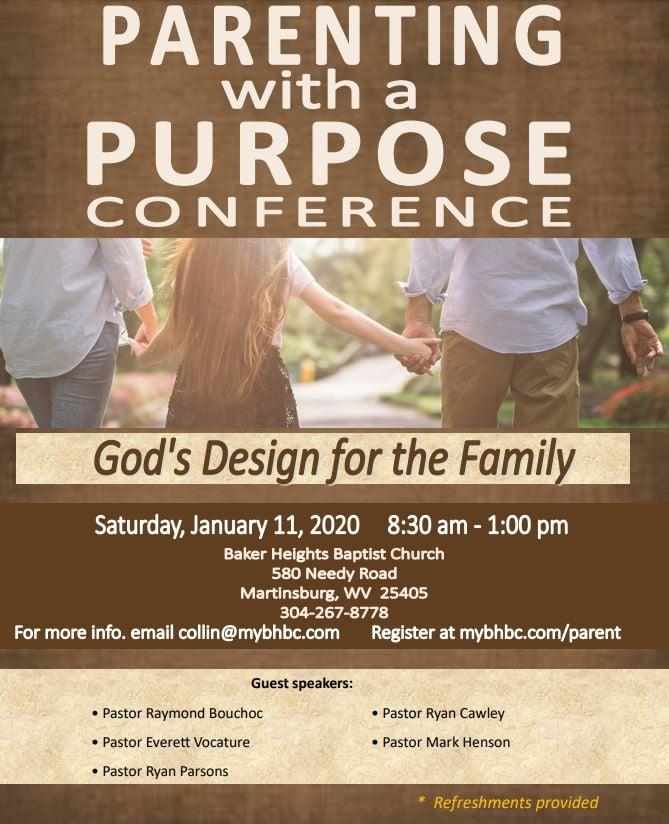 Parenting with a Purpose Conference Flyer